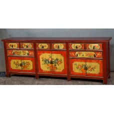 01031 . mongolin red sideboard    ****  SOLD  ***