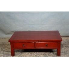 05003 . Red 4 drawers coffeetable