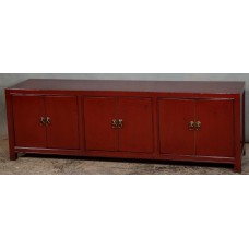 09007 . deep red lower sideboard & TV unit    ### SOLD ###