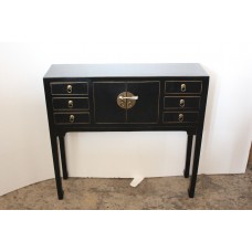 02003 . Black hall table.   ***SOLD***