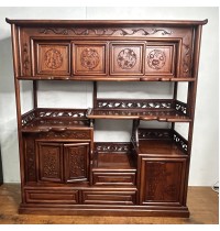 04036   Chinese antique rosewood display unit 