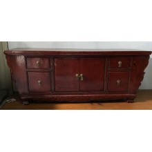 09012 . red lower sideboard    ***SOLD***