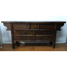 06005 . elm wood chest of draws           ***SOLD***