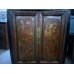 01027 Antique Red and Gold painting sideboard    ***SOLD***