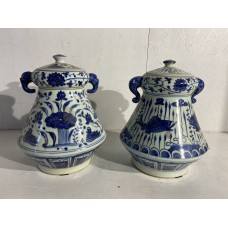15033   Blue and white jar