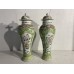 15034   Pair of tall vase with lid    ***SOLD***