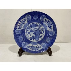 15025 . blue &white plate ***SOLD***