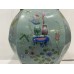 15068  Antique green vase with lid   ###SOLD###