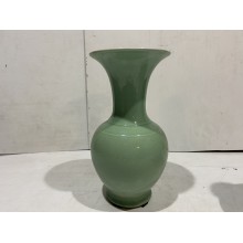 15069  Antique green vase   ***SOLD  10,11,2021 ***
