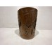 17021   Antique bamboo carved brush pot     ***SOLD  10 09 2021***