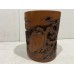 17022   Antique bamboo carved brush pot