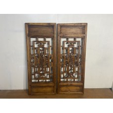 10027 .Pair of chinese antique  window panel   