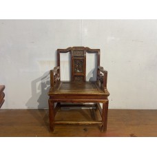 07022   Antique elm  arm chair    