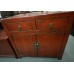 01023 . Antique red sideboard