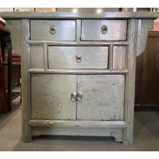01025 .Antique green  sideboard   ###SOLD###