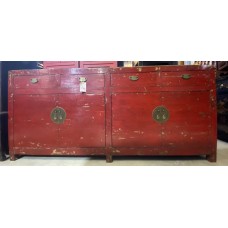01060   Antique Red elm sideboard     ****SOLD****