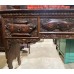 02047   Antique Red carved side table    ***SOLD***