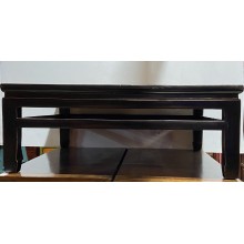 05025 Black with cane inlay coffee table
