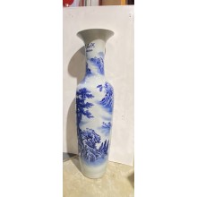 15038 Large blue and white vase 