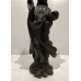 17006 Antique black wood carved