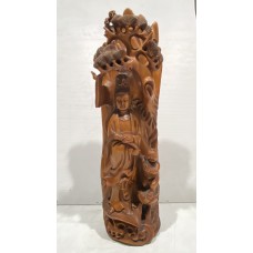 17037   Boxwood carved GUANYIN