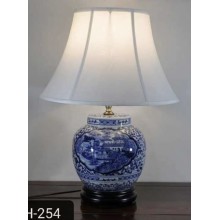 12004  1 pair blue white table lamp