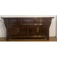 01004 . Chinese antique elm wood sideboard