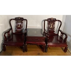 07038   set of five rosewood with shell inlay sit.   ### SOLD ###