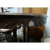 13003 chinese antique rosewood round dinning table with marble top